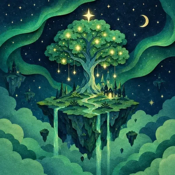奇幻冒险短剧分类插画